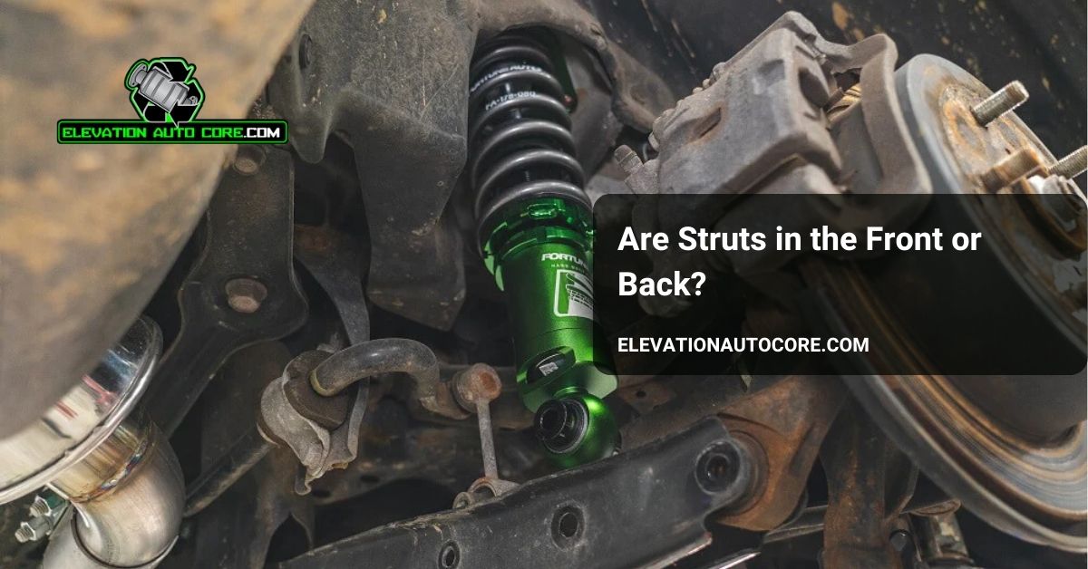 are struts in the front or back