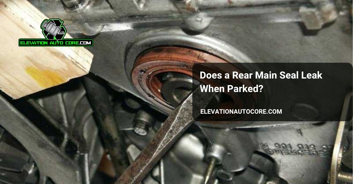 does a rear main seal leak when parked