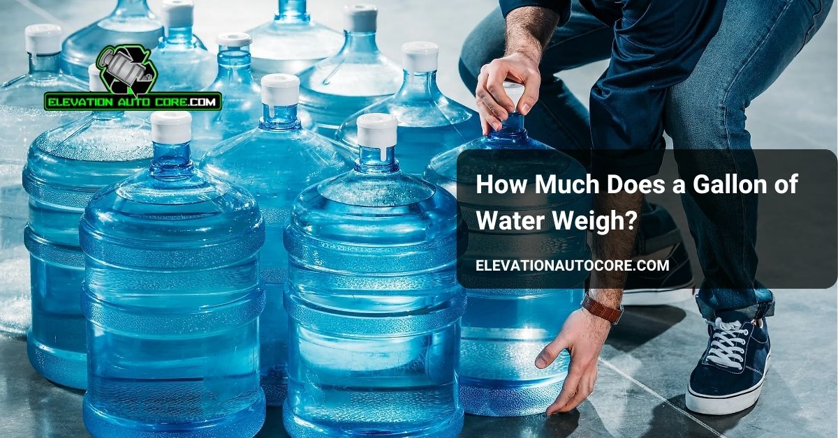 how much does a gallon of water weigh