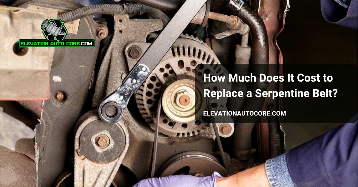 how much does it cost to replace a serpentine belt