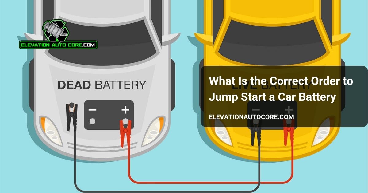 what is the correct order to jump start a car battery